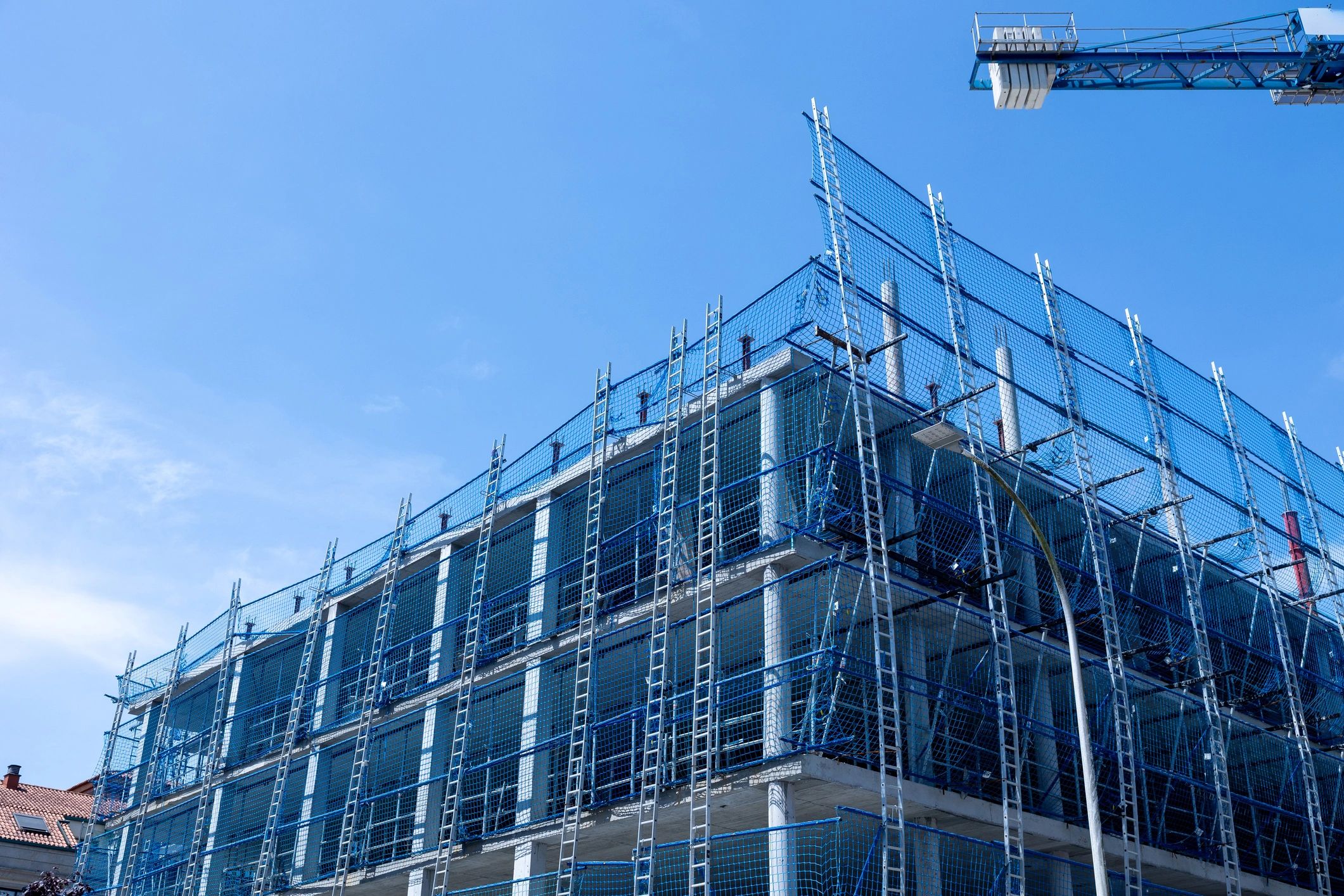 Apartment building construction project